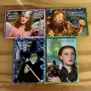 4 Wizard of Oz Character Magnets